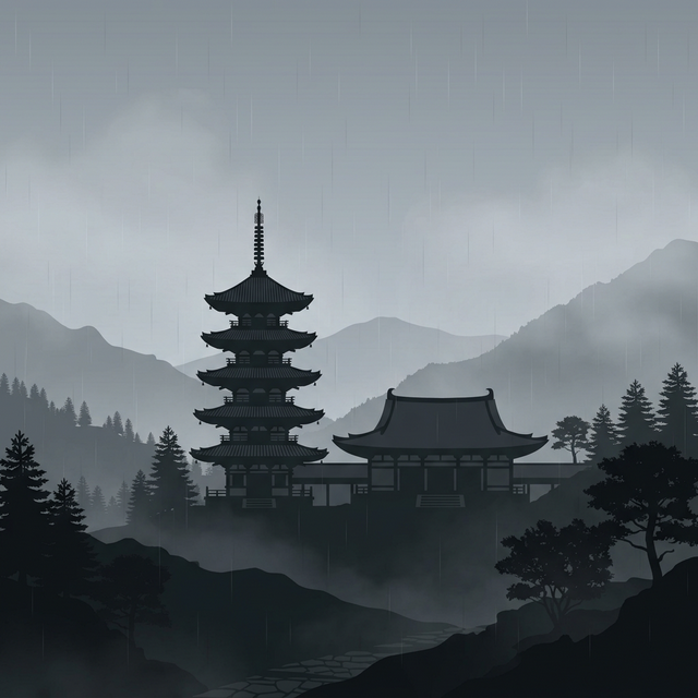 Temple Silhouette